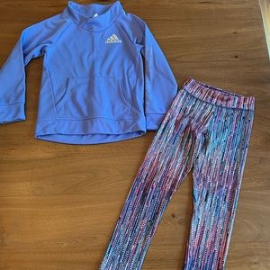 Girls sz 6X Adidas outfit